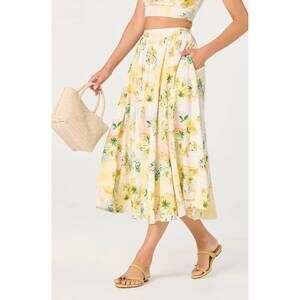 sandrine floral halter midi dress Astr | Skirts | Astr Yellow Floral cb3027